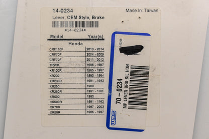 Motion Pro 14-0234, 70-0234 Polished Brake Lever NOS