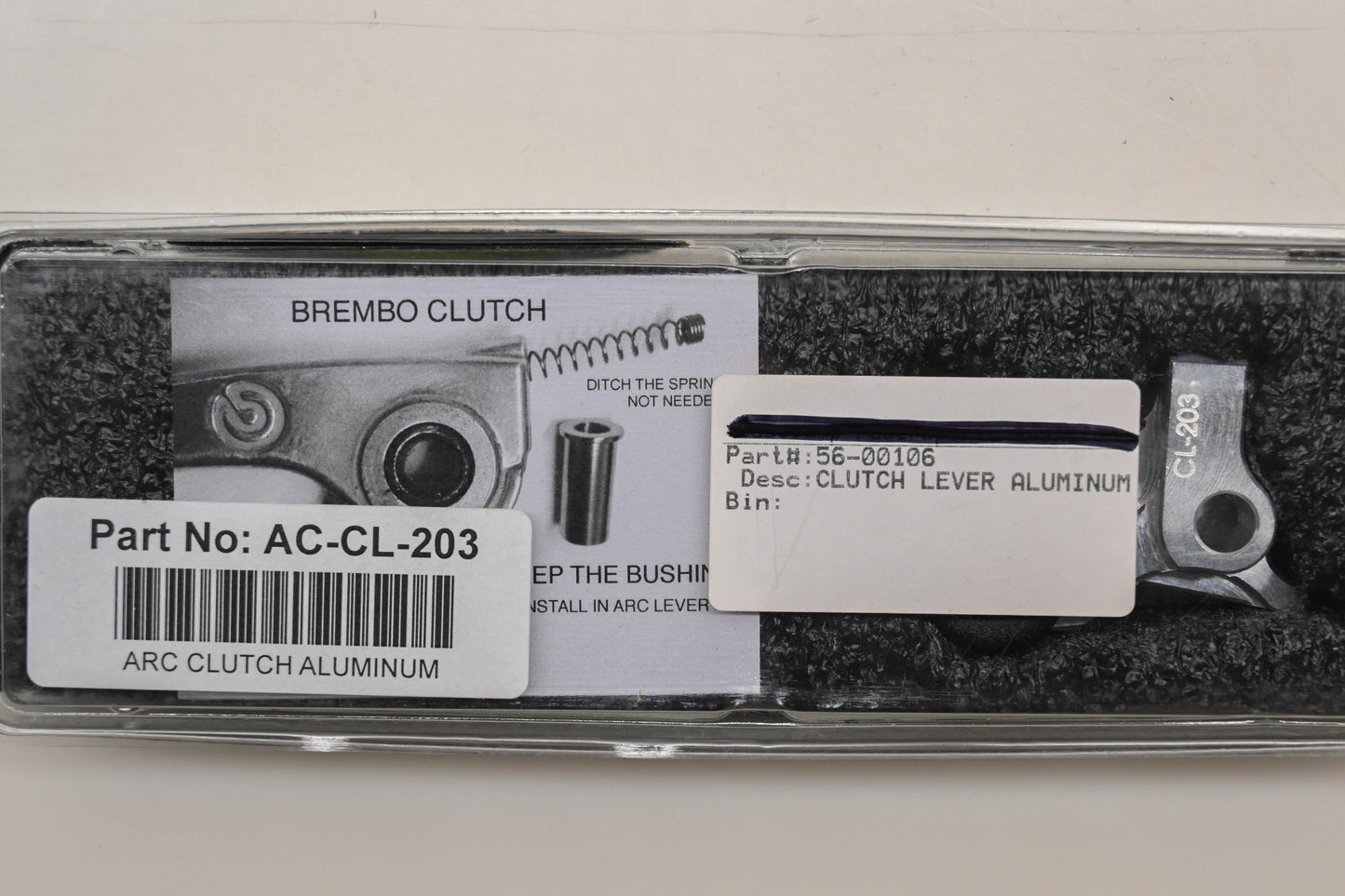 Arc AC-CL-203 Aluminum Clutch Lever Assembly NOS