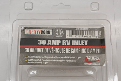 Valterra A10-30INBKVP 30A RV Power Inlet Kit NOS