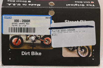 Bykas 800-2000R 72pc 19"/21" Red Spoke Wrap Kit NOS