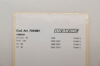 Braking 705SM1 Semi-Metallic Brake Pads NOS