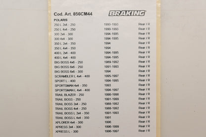 Braking 856CM44 Sintered Brake Pads NOS