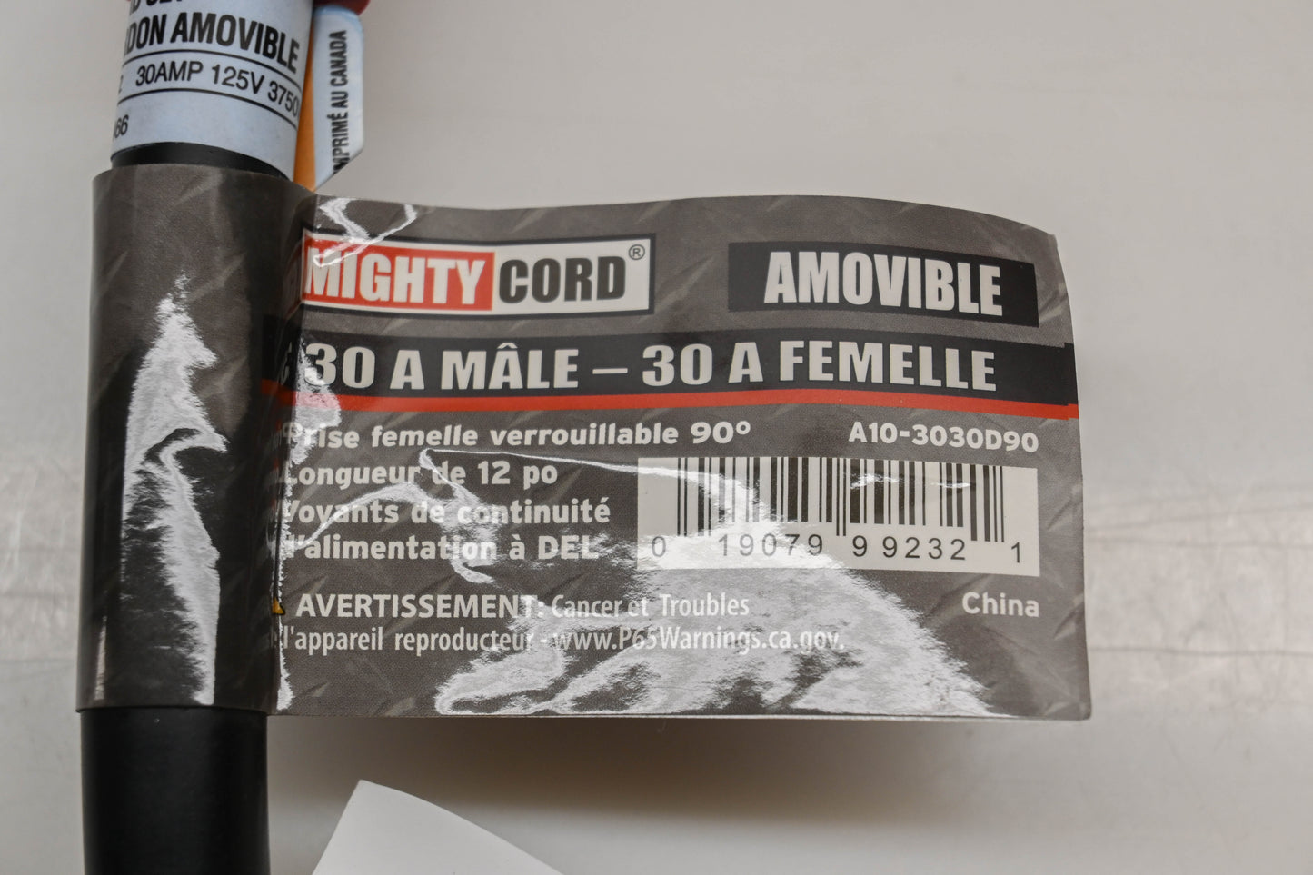 Valterra A10-3030D90 30A Male - 30A Female Pigtail Adapter NOS