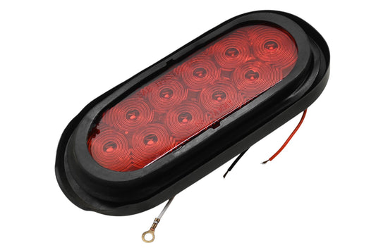 Aftermarket 902200 6-1/2" x 2-1/2" Red LED Oval Light NOS