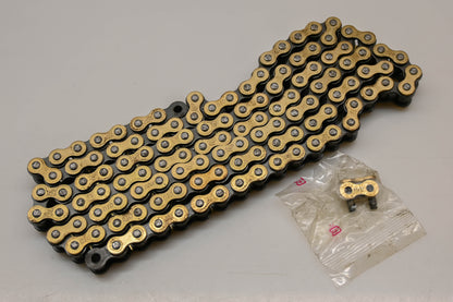 DID 4525516168250, 428NZ SDH G&B-120FB 428 120L Gold Racing Chain Kit NOS