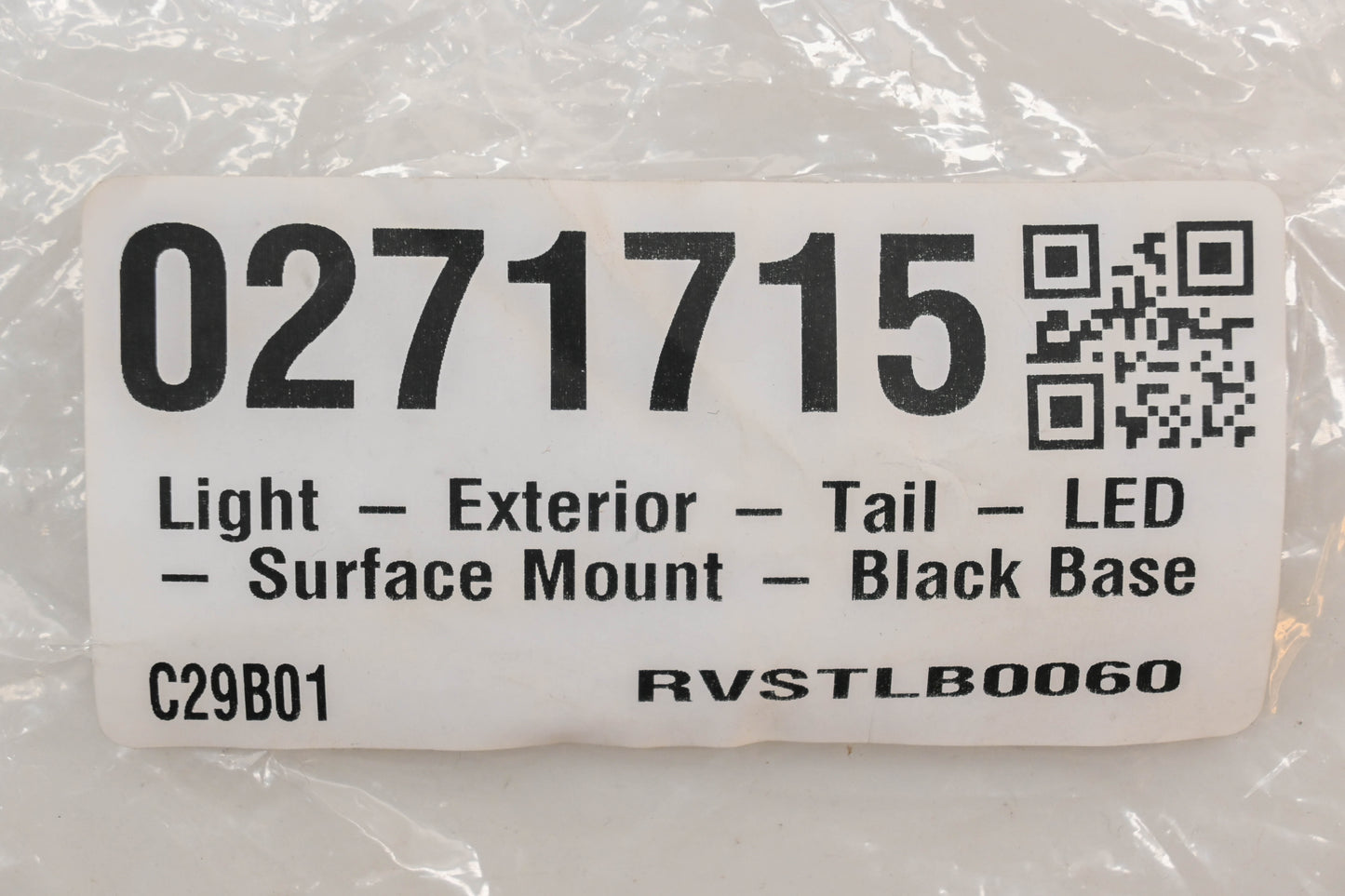 Optronics RVSTLB0060, 0271715, C29B01 Red Surface Mount Tail Light Assembly NOS