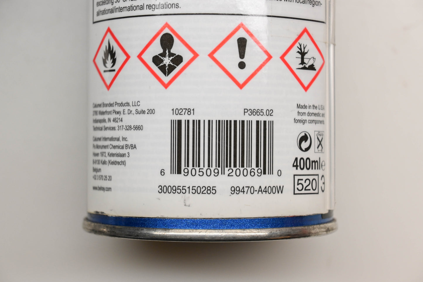 Bel-Ray 99470-A400W 400mL Chain Lubricant NOS