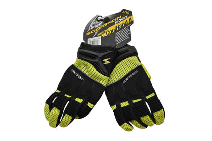 Scorpion 75-5752L Large Neon Cool Hand II Gloves NOS