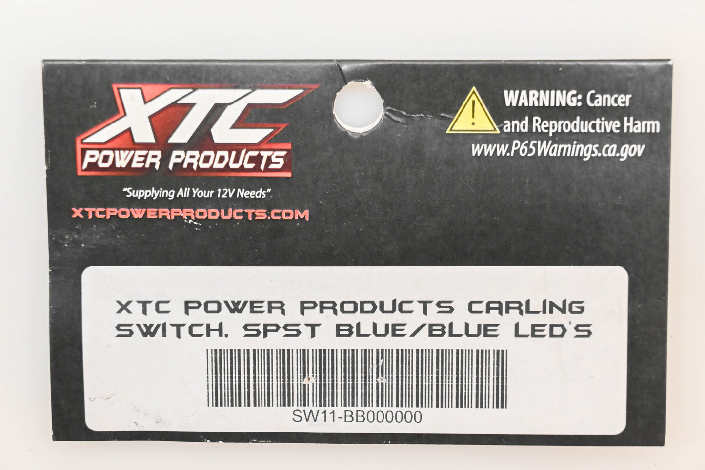 XTC Power Products SW11-BB000000 Blue LED Dash Switch Body NOS