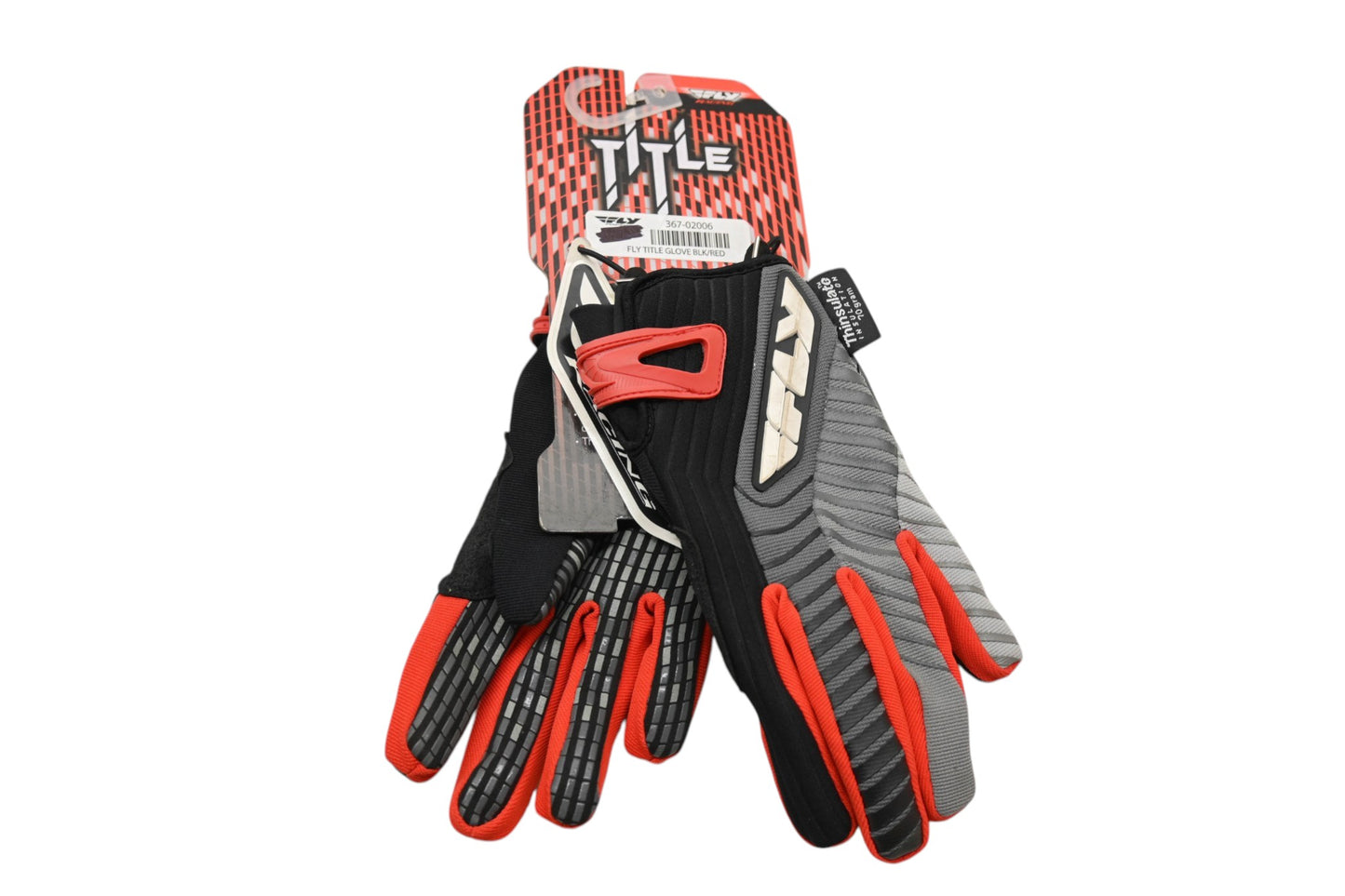Fly Racing 367-02006 Black/Red Gloves YL6 NOS