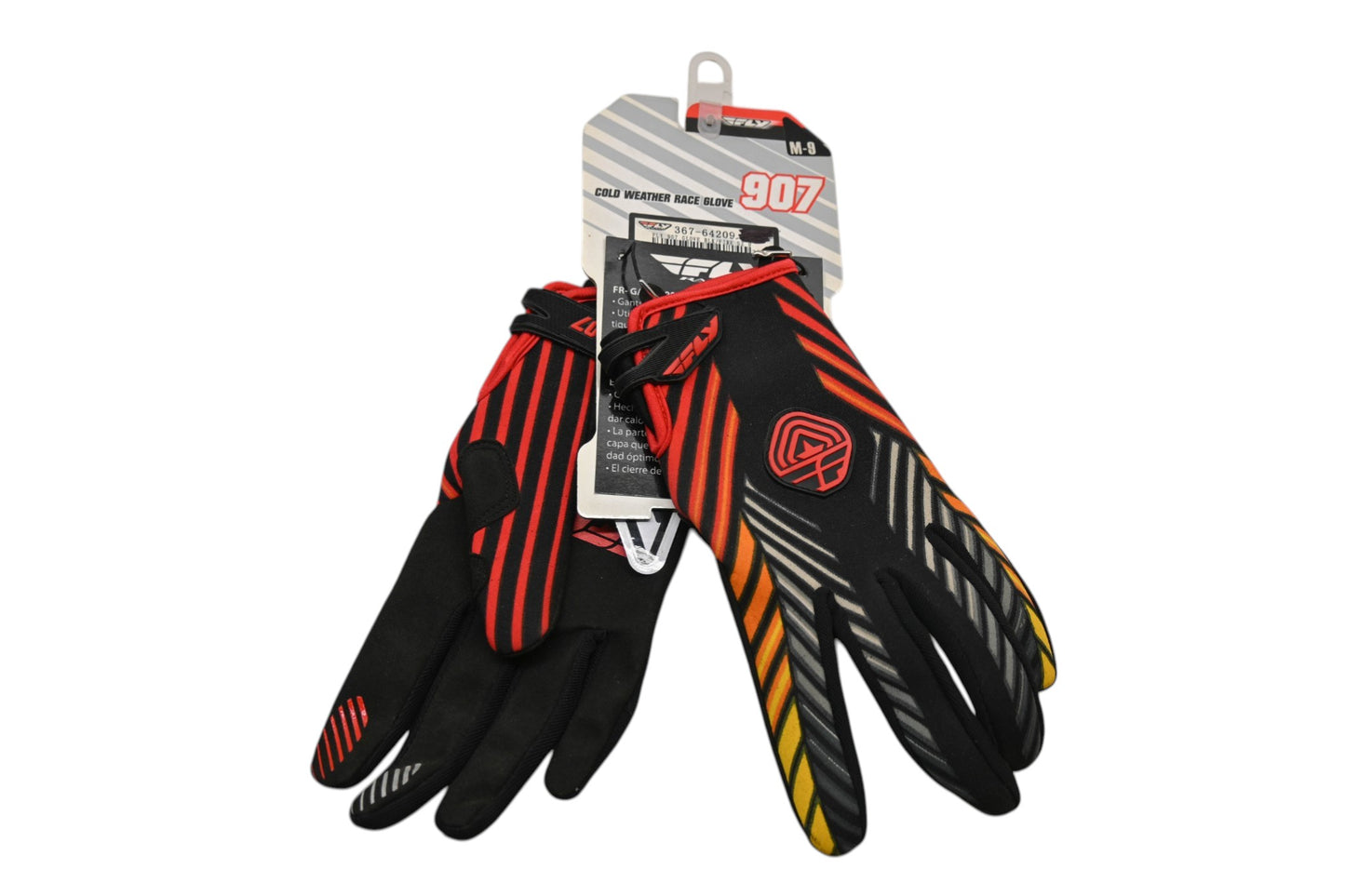 Fly Racing 367-64209 Medium Black/Fire Cold Weather Race Gloves NOS
