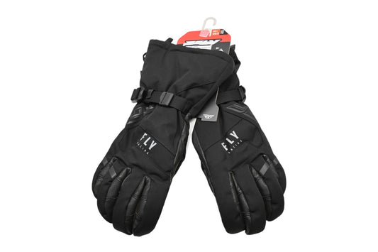 Fly Racing 363-3950L Large Black Highland Gloves NOS