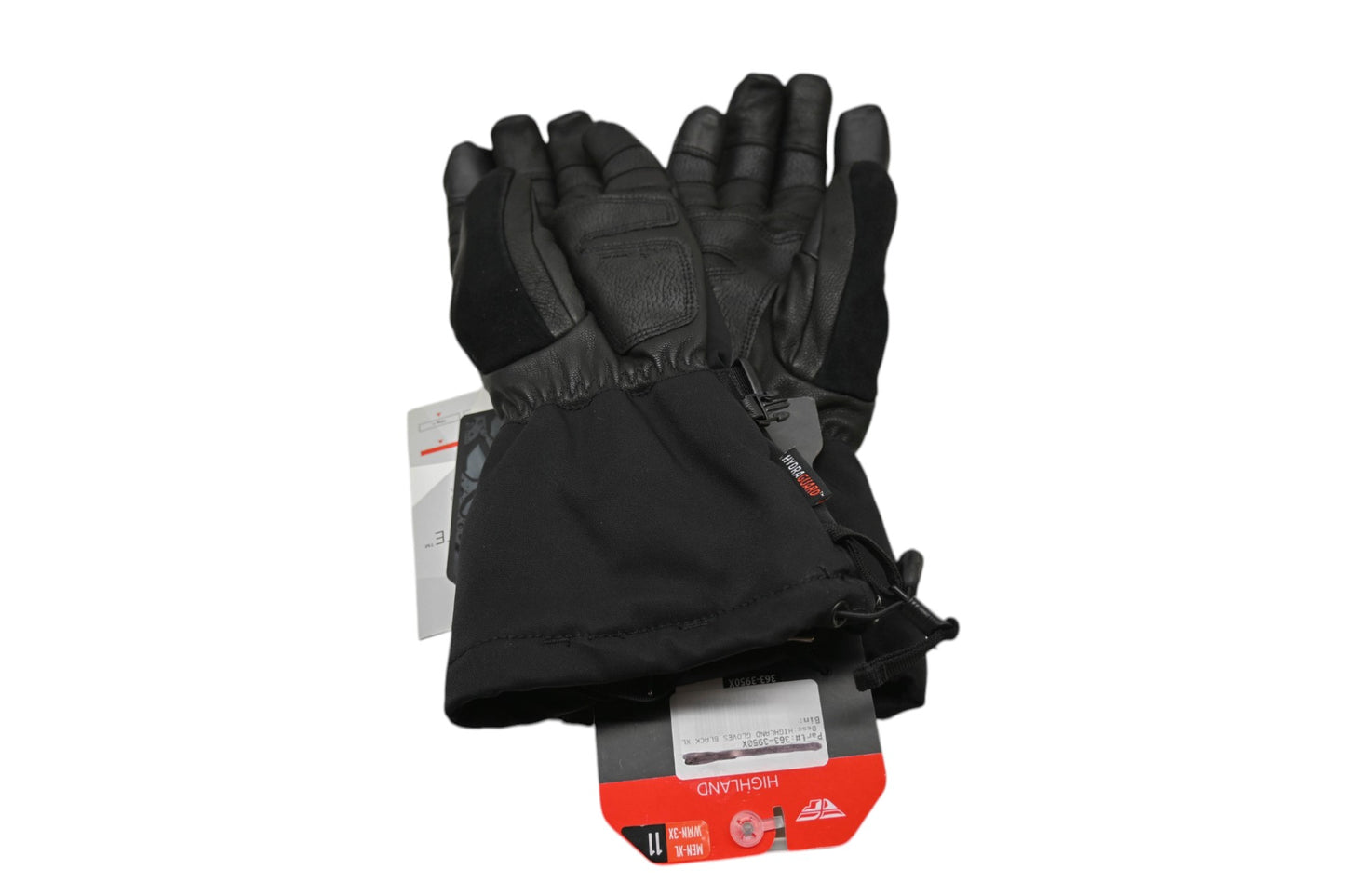 Fly Racing 363-3950X Extra-Large Black Highland Gloves NOS