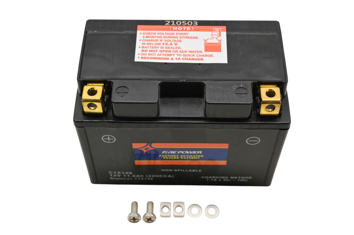 Fire Power CTZ14S, YTZ14S 12V-11.2Ah Factory Activated Sealed Battery NOS