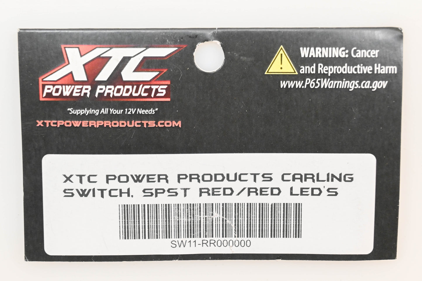 XTC Power Products SW11-RR000000 Red LED Dash Switch Body NOS