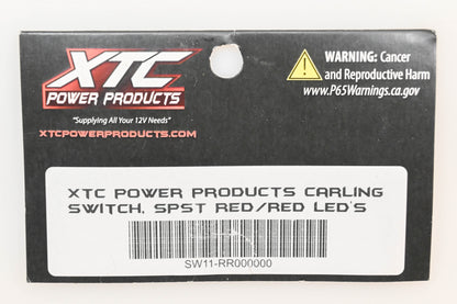 XTC Power Products SW11-RR000000 Red LED Dash Switch Body NOS