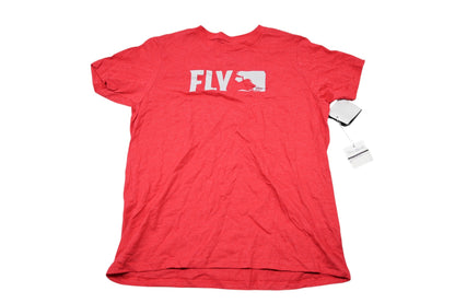 Fly Racing 352-0527YX Extra-Large Red/Grey Youth Primary T-Shirt NOS