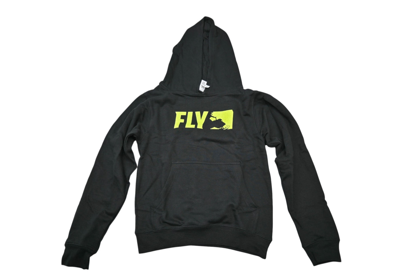 Fly Racing 354-0166YS Small Black/Hi-Vis Youth Primary Hoodie NOS