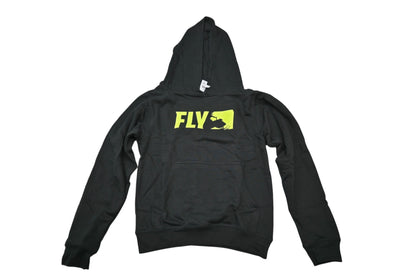 Fly Racing 354-0166YS Small Black/Hi-Vis Youth Primary Hoodie NOS