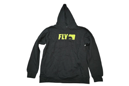 Fly Racing 354-0166YL Large Black/Hi-Vis Youth Primary Hoodie NOS