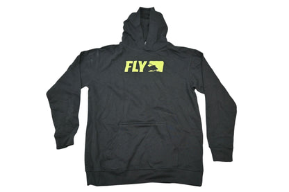 Fly Racing 354-0166YX Extra-Large Black/Hi-Vis Youth Primary Hoodie NOS