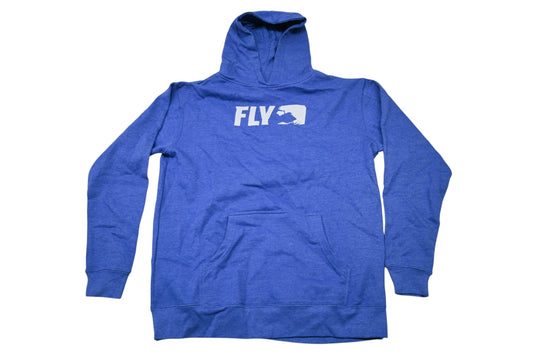 Fly Racing 354-0167YL Large Blue/Grey Youth Primary Hoodie NOS
