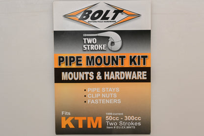 Bolt EU.EX.MNTS 50-300cc 2-Stroke Pipe Mount Kit NOS