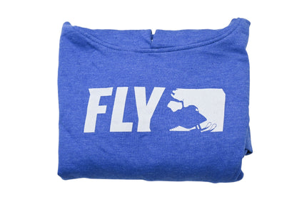 Fly Racing 354-0167YL Large Blue/Grey Youth Primary Hoodie NOS
