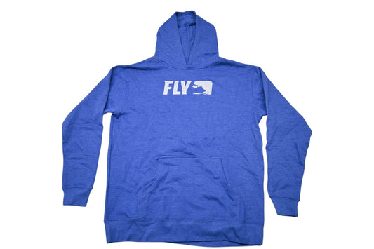 Fly Racing 354-0167YX Extra-Large Blue/Grey Youth Primary Hoodie NOS