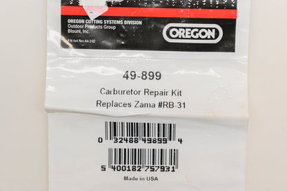 Oregon 49-899, RB-31 Carburetor Repair Kit NOS