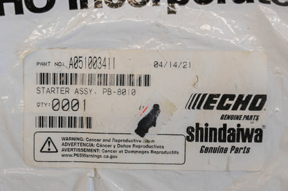 New OEM Echo A051003411 Recoil Starter Assembly NOS