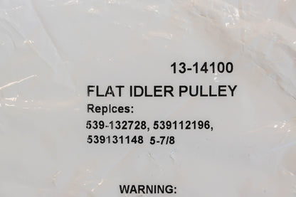 Rotary 13-14100, 589766102, 539-132728 1-15/16" x 5-7/8" x 11/16" Flat Idler Pulley NOS