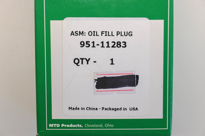 MTD 951-11283 Oil Fill Plug NOS