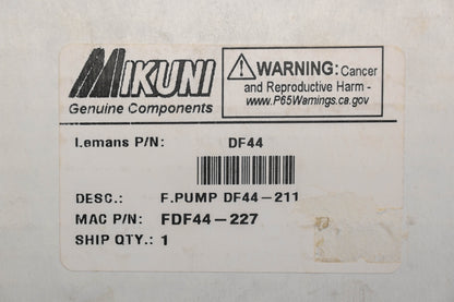 Mikuni DF44, FDF44-227 Fuel Pump NOS