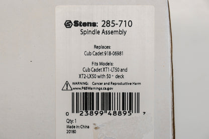 Stens 285-710, 918-06981 Spindle Assembly NOS