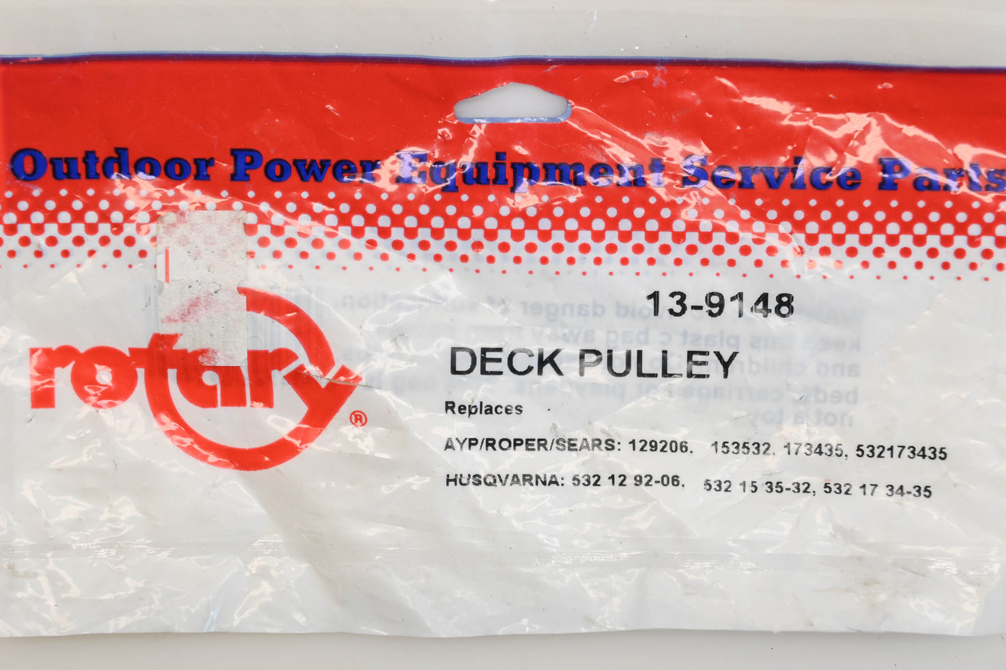 Rotary 13-9148, 532 15 35-32, 129206 Deck Pulleys Qty 2 NOS