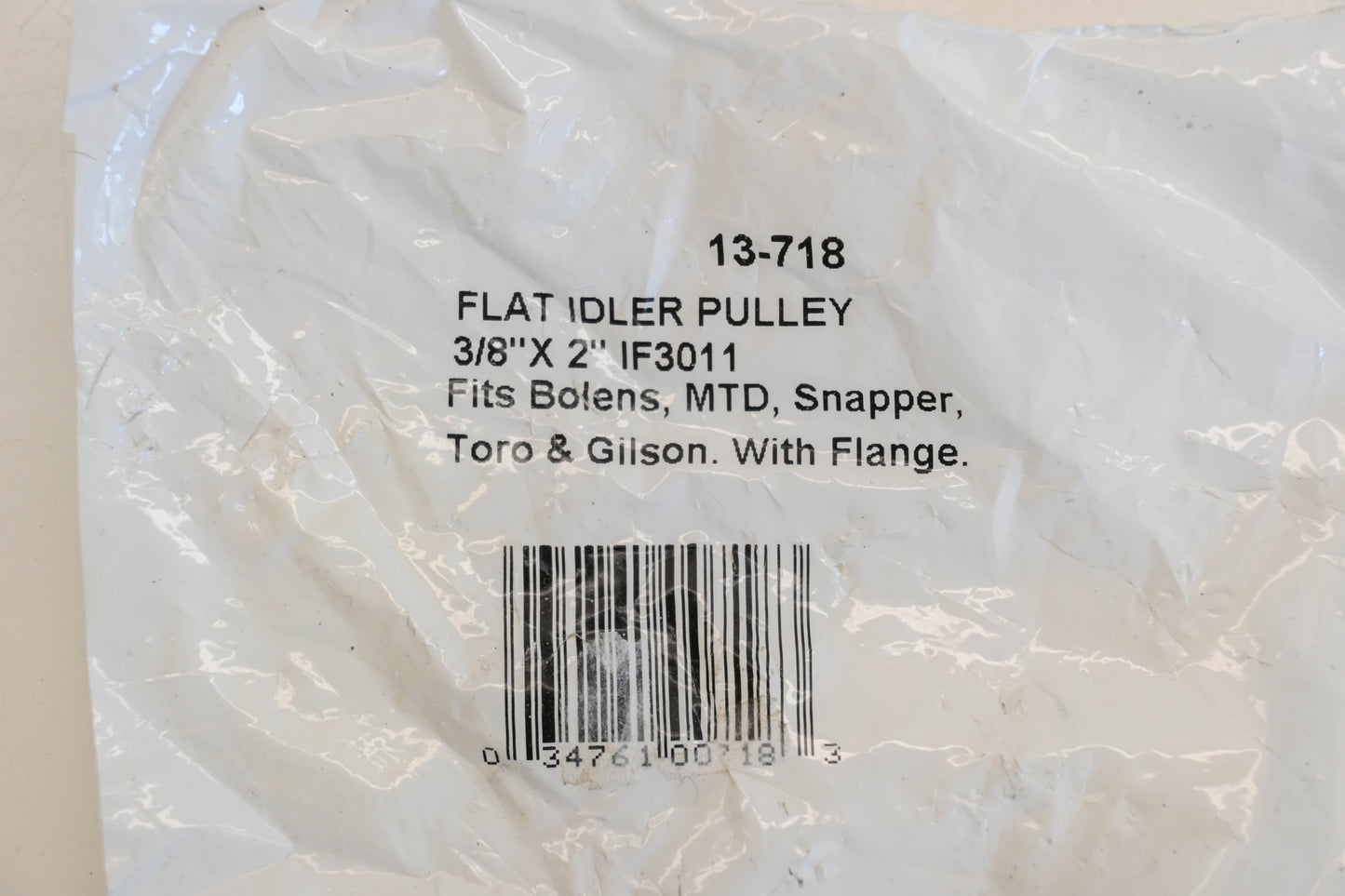 Rotary 13-718, 756-0199, 532009178 3/8" x 2" x 3/4" Flat Idler Pulley NOS