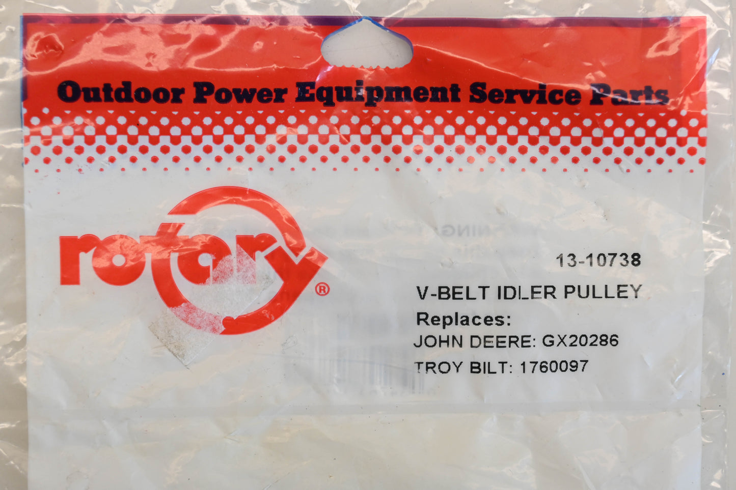Rotary 13-10738, GX20286, 1760097 1/2" x 2-27/32" x 11/16" Idler Pulley NOS