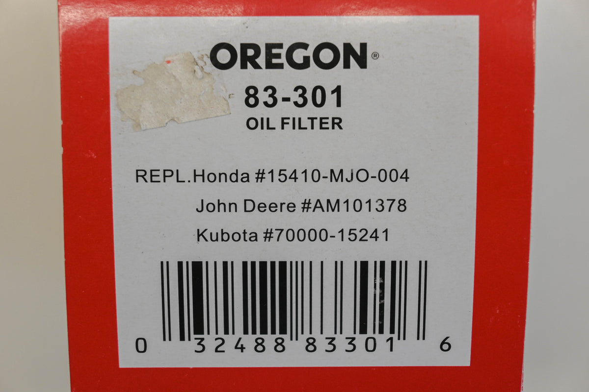 Oregon 83-301, 15410-MJO-004, AM101378 Oil Filter NOS