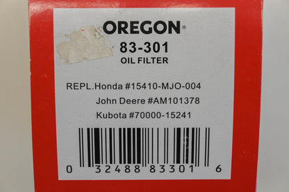 Oregon 83-301, 15410-MJO-004, AM101378 Oil Filter NOS