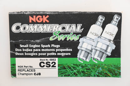 NGK CS2, CJ8 Spark Plugs Qty 4 NOS