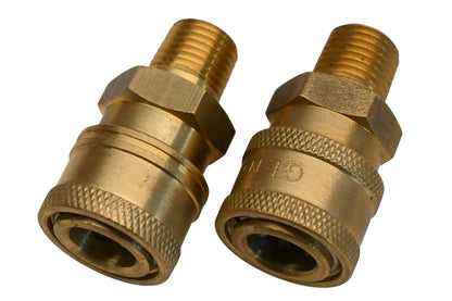 Rotary 48-9419, 8102.0303.00 1/4" x MPT Brass Sockets Qty 2 NOS