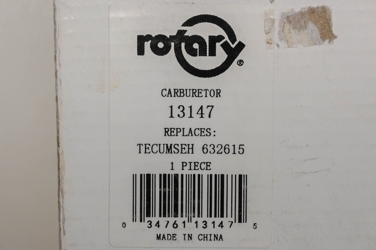 Rotary 22-13147, 632615, 632208 Carburetor Kit NOS