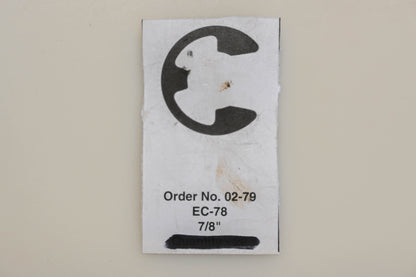 Rotary 02-79, EC-78 7/8" E-Clips Qty 2 NOS