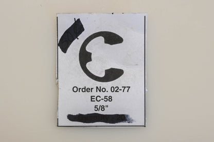 Rotary 02-77, EC-58 5/8" E-Clips Qty 2 NOS