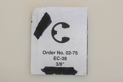 Rotary 02-75, EC-38 3/8" E-Clips Qty 2 NOS