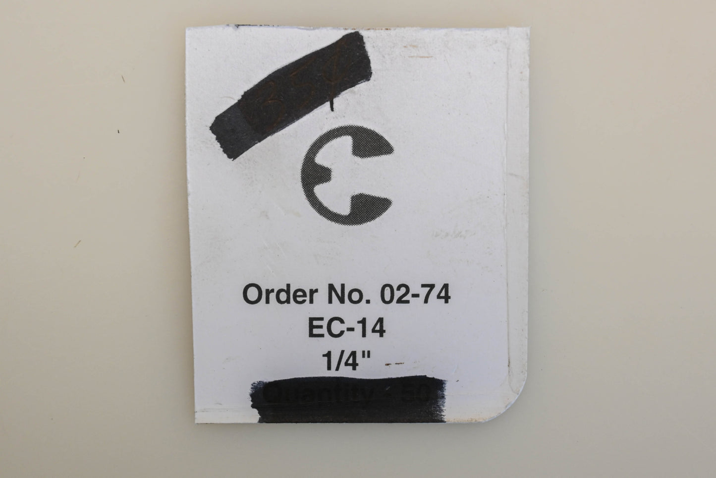 Rotary 02-74, EC-14 1/4" E-Clips Qty 2 NOS