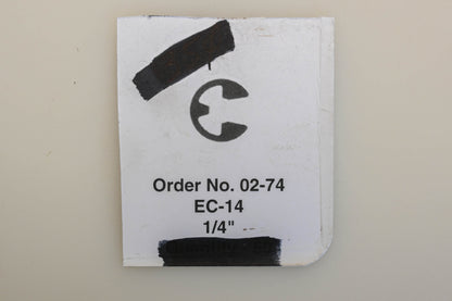 Rotary 02-74, EC-14 1/4" E-Clips Qty 2 NOS