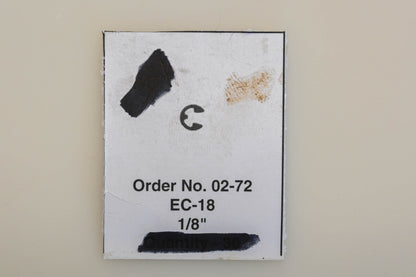 Rotary 02-72, EC-18 1/8" E-Clips Qty 2 NOS