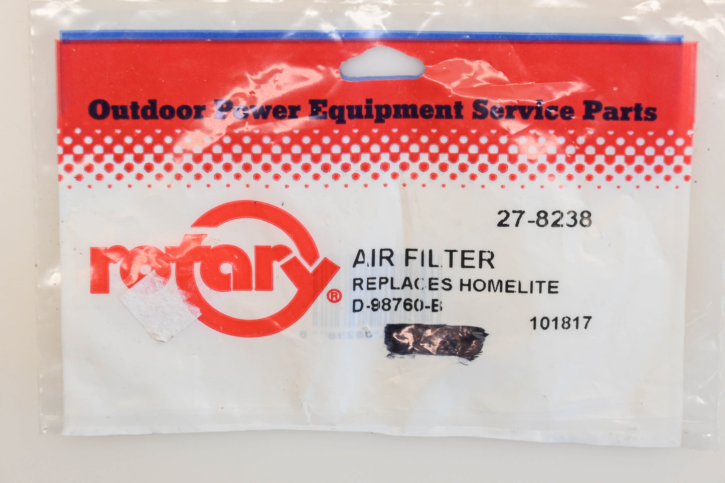 Rotary 27-8238, D-98760-B, UP06767 Foam Air Filter NOS